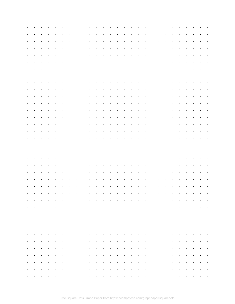 Square Dots Graph Paper Download Printable PDF | Templateroller