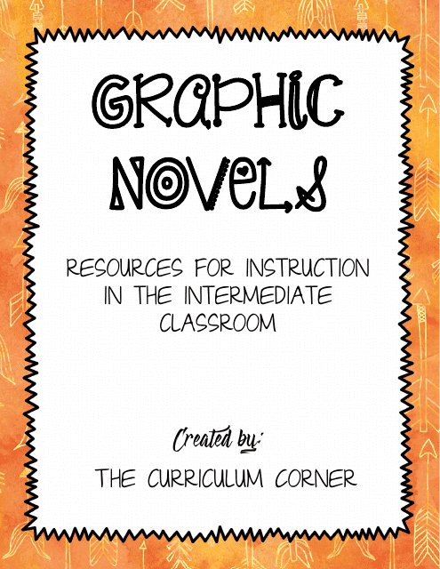 Graphic Novel Classroom Activity Templates - Elementary School Students