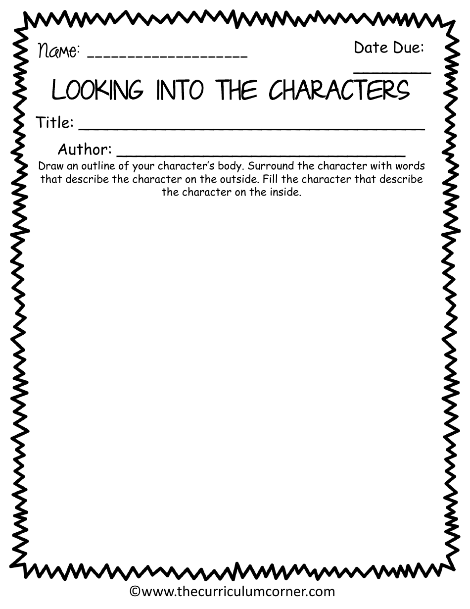 Graphic Novel Classroom Activity Templates, Page 10