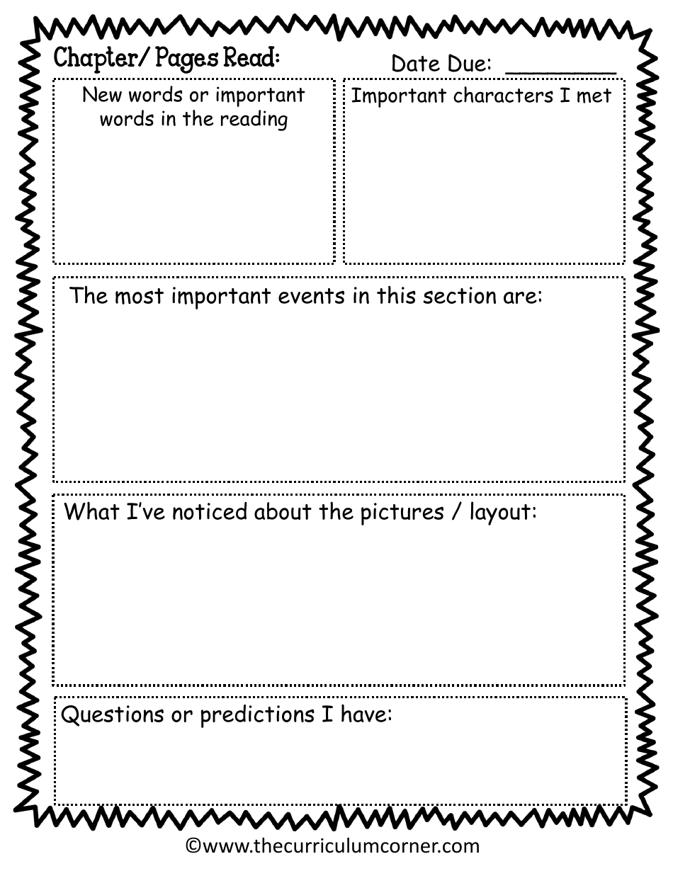 Graphic Novel Classroom Activity Templates, Page 16