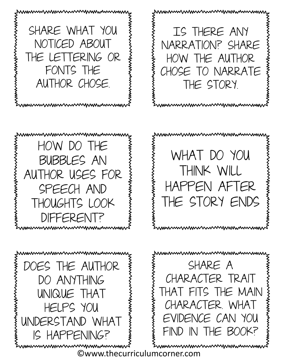 Graphic Novel Classroom Activity Templates, Page 22