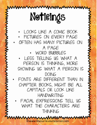 Graphic Novel Classroom Activity Templates, Page 2