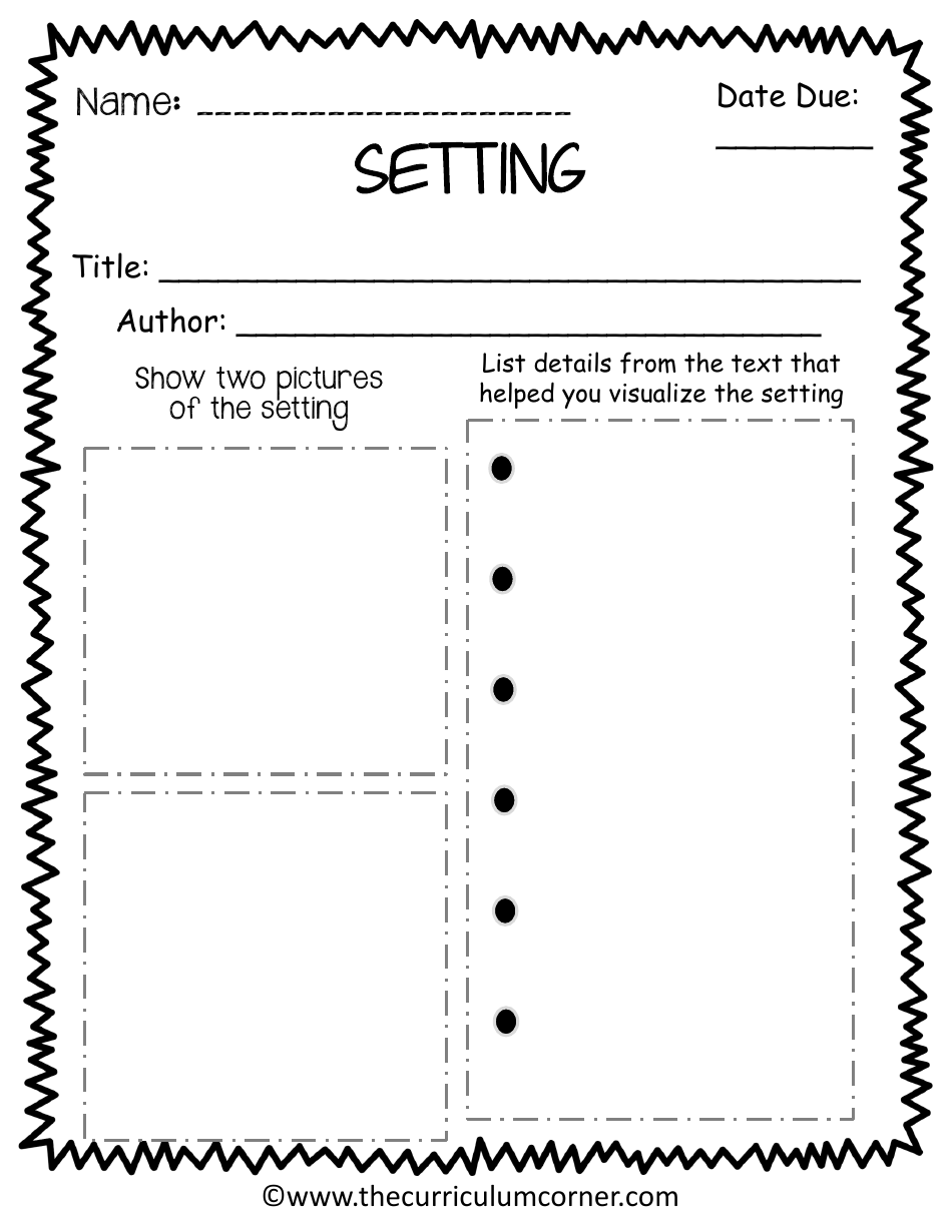 Graphic Novel Classroom Activity Templates, Page 8