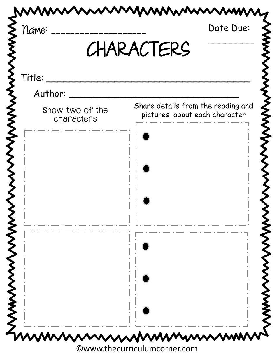 Graphic Novel Classroom Activity Templates, Page 9
