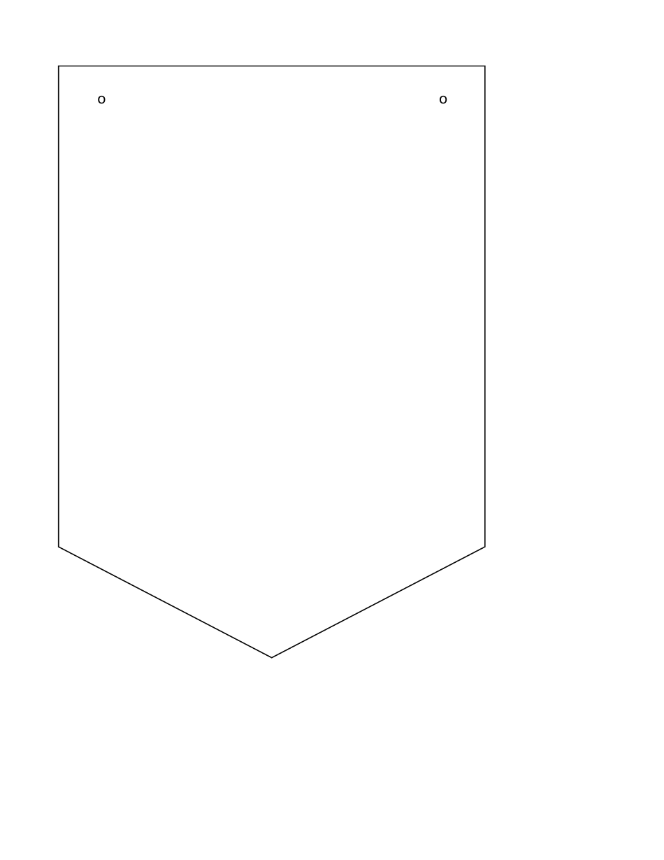 Book Bunting Stencil Templates, Page 3