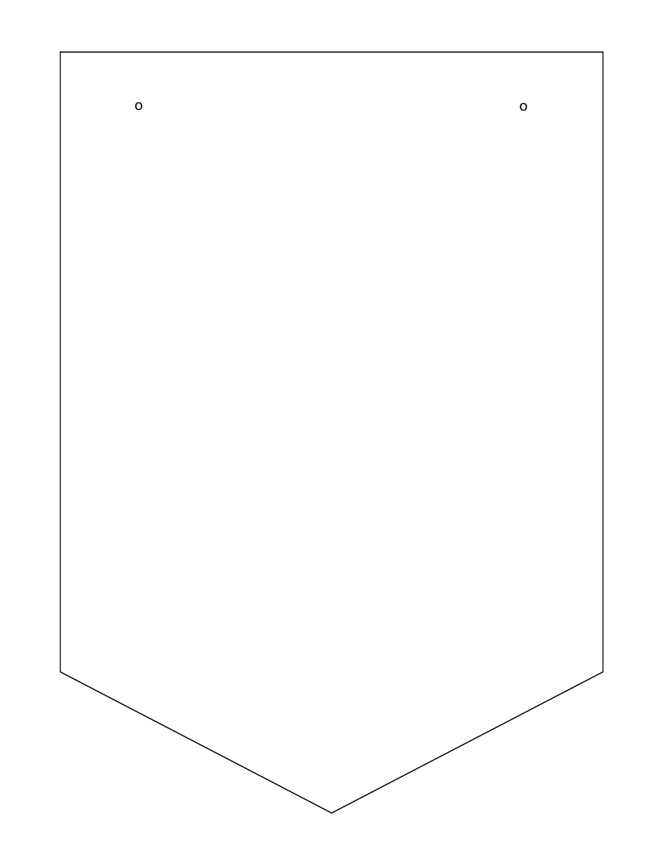 Book Bunting Stencil Templates, Page 4