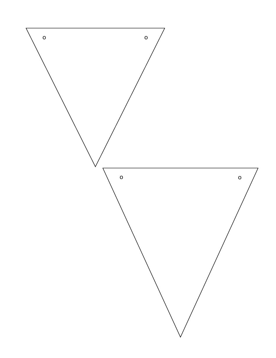 Book Bunting Stencil Templates, Page 5