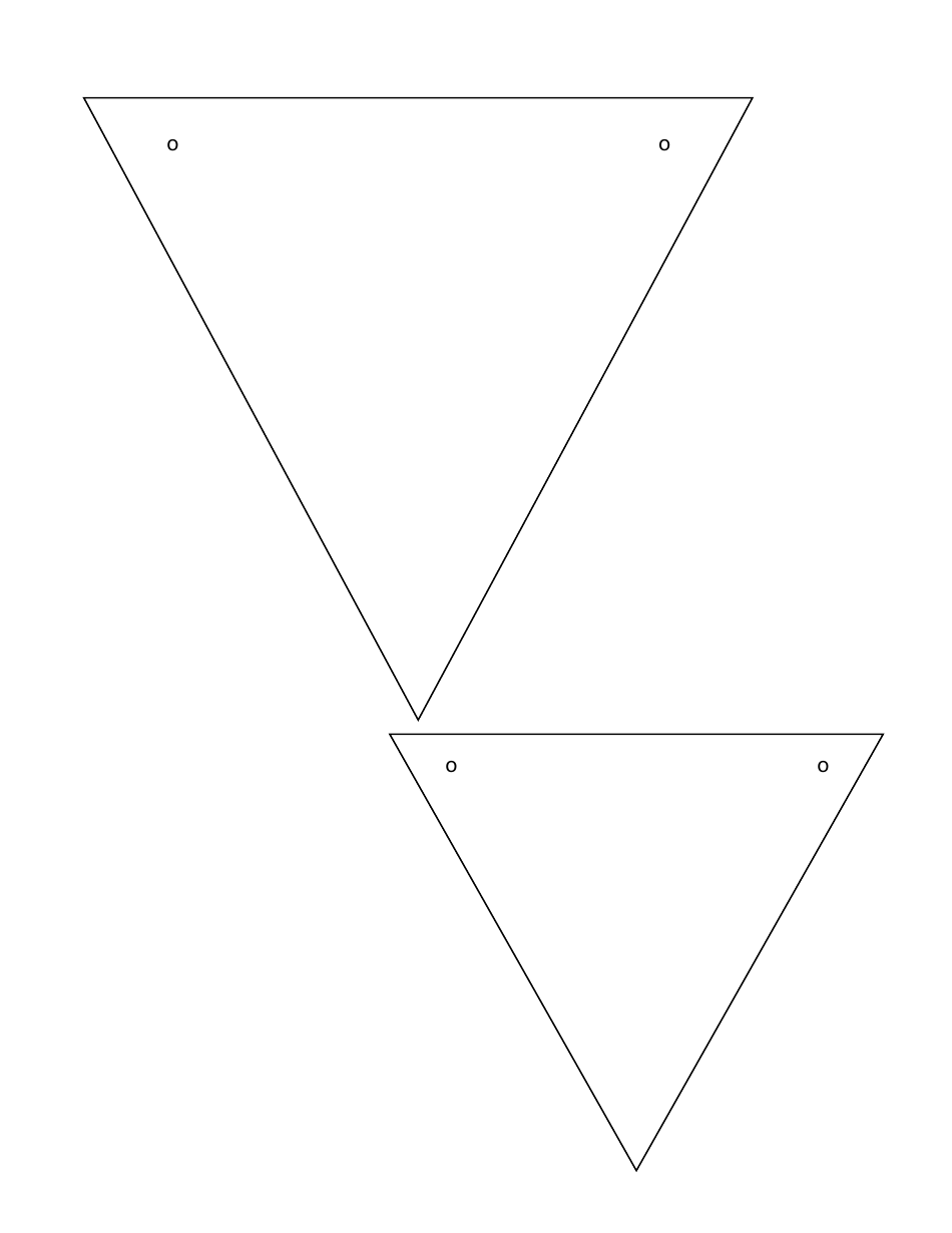 Book Bunting Stencil Templates, Page 7