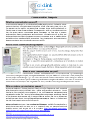 Document preview: Communication Passport Template