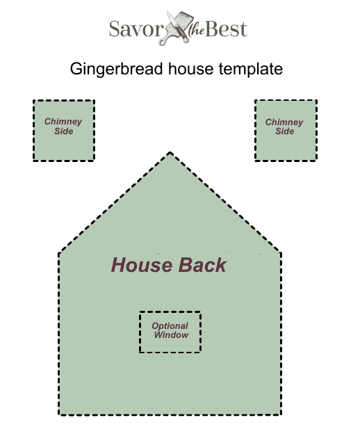 Gingerbread House Templates - Fillable Candy Cane House