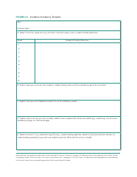 Document preview: Academic Vocabulary Template