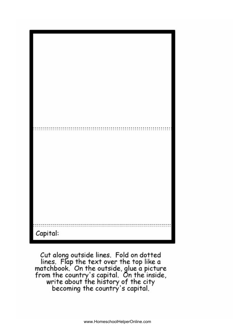 Any Country Lapbook Template, Page 11