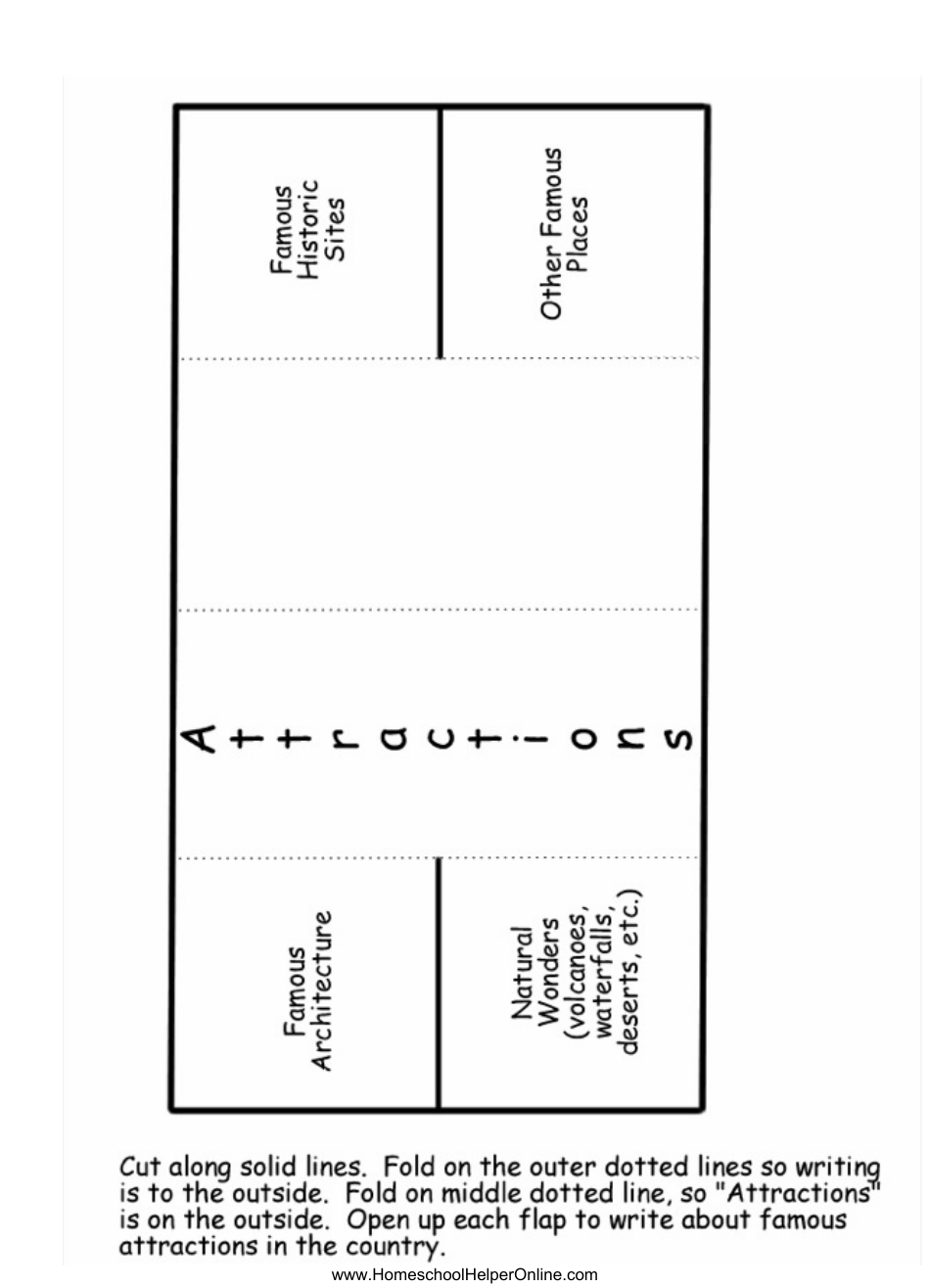 Any Country Lapbook Template, Page 16