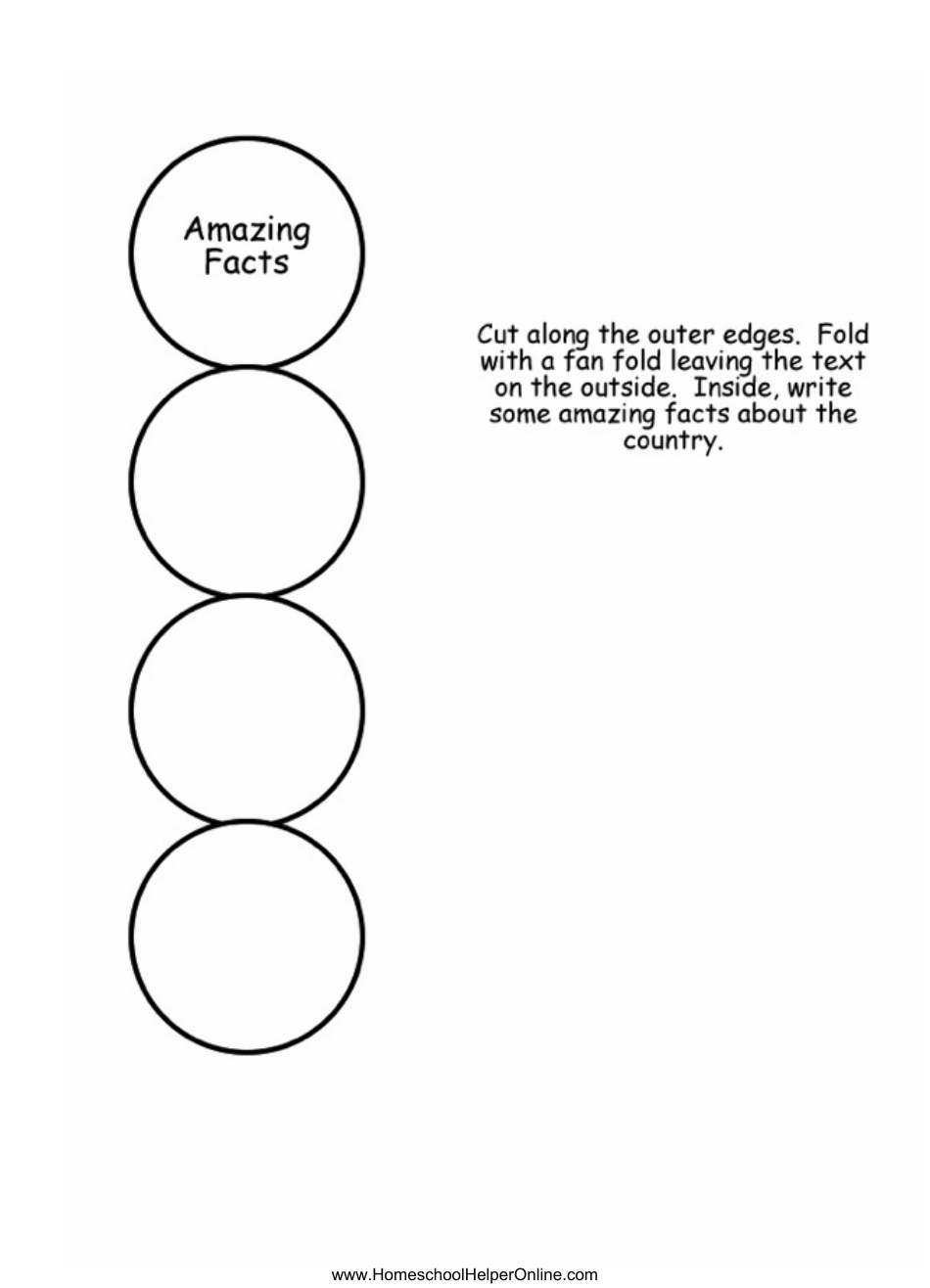 Any Country Lapbook Template, Page 19