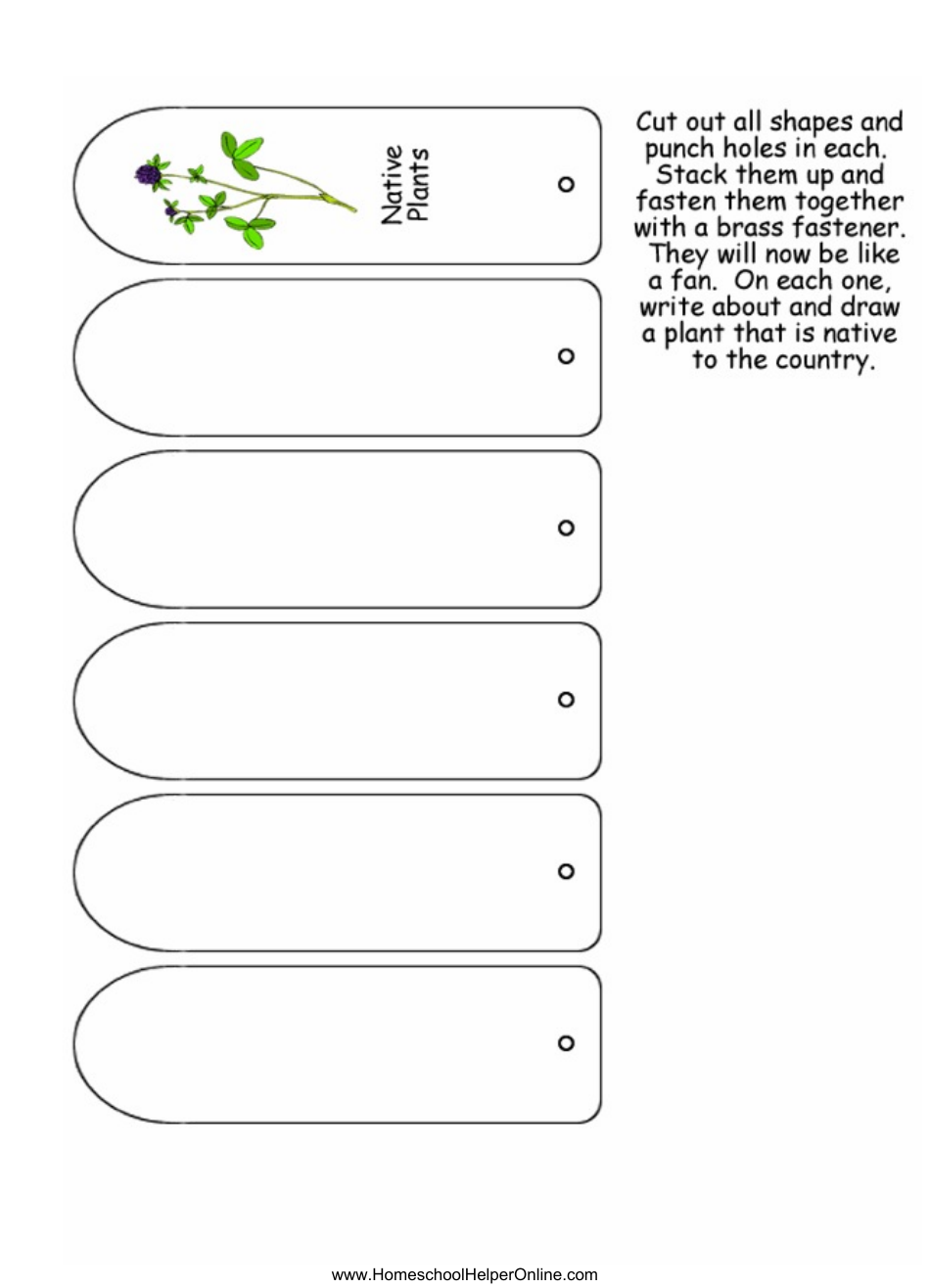 Any Country Lapbook Template, Page 20