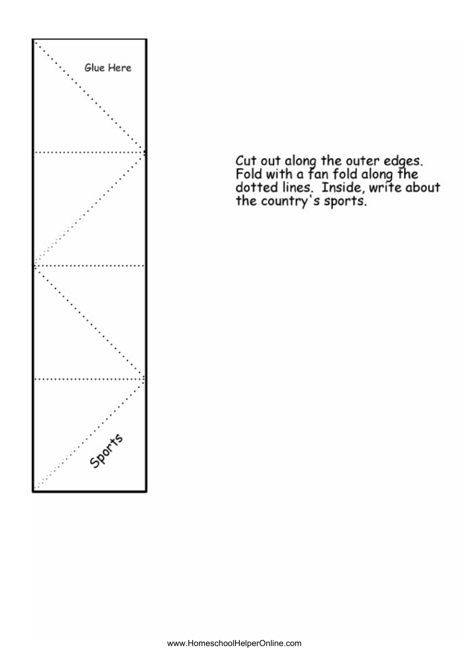 Any Country Lapbook Template, Page 23