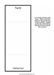Any Country Lapbook Template, Page 25