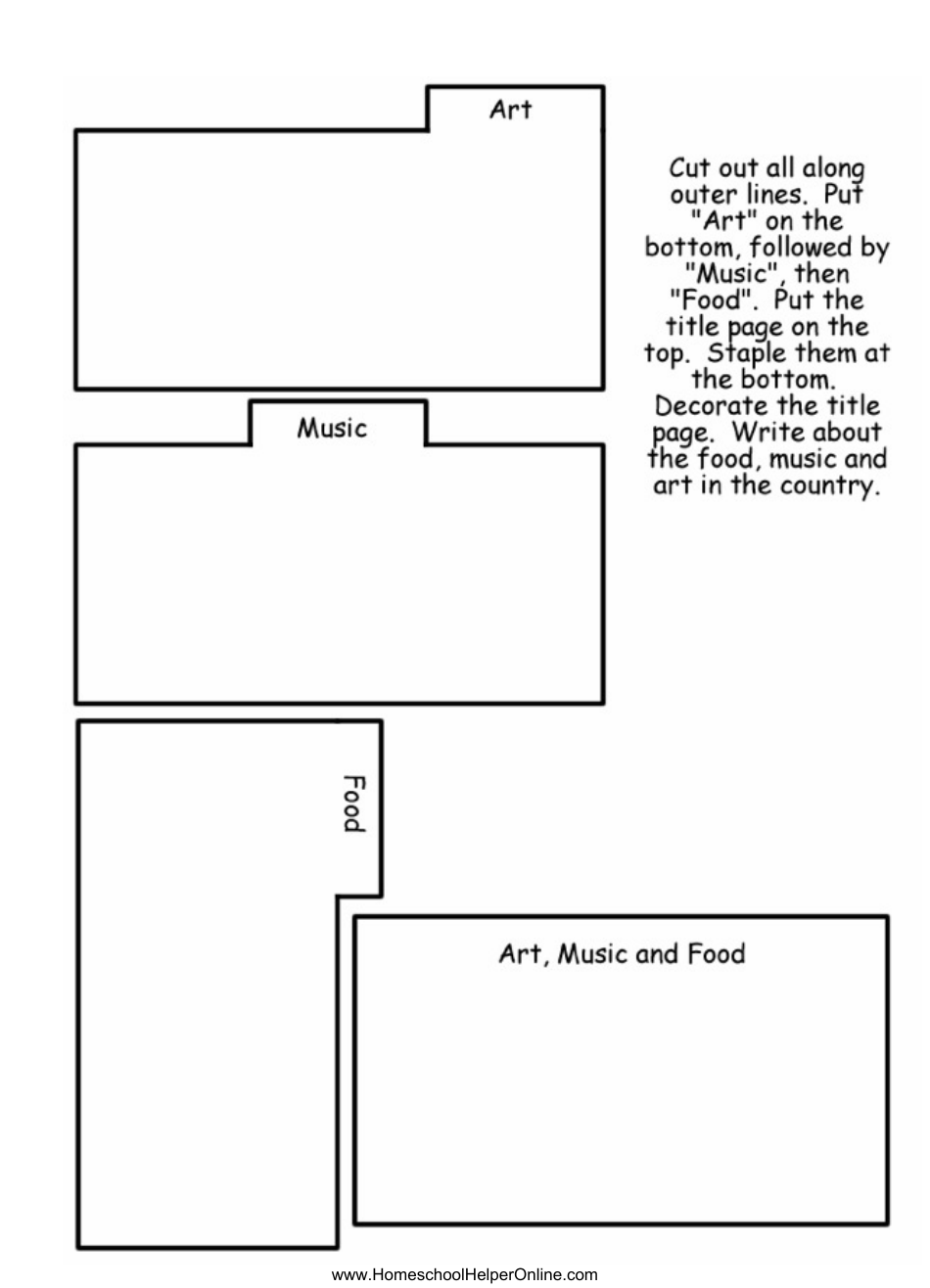 Any Country Lapbook Template, Page 28
