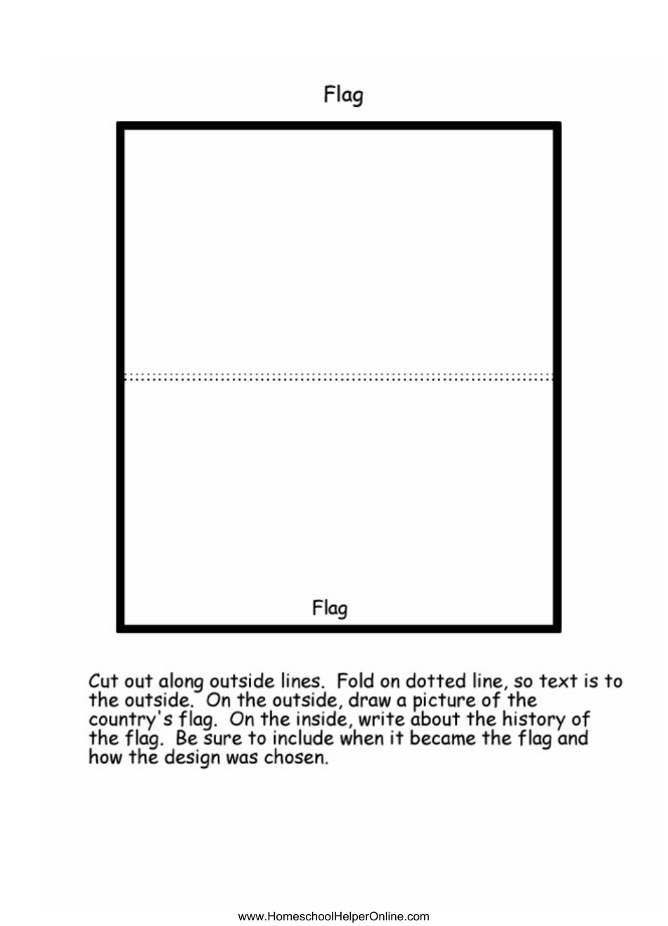 Any Country Lapbook Template, Page 4