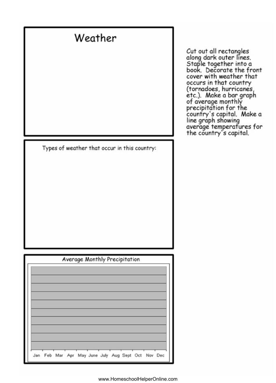 Any Country Lapbook Template, Page 9