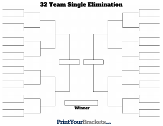 Document preview: 32 Team Single Elimination