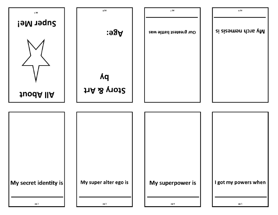 Mini Comic Book Template, Page 3