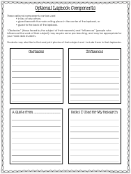 Biography Lapbook Template, Page 10