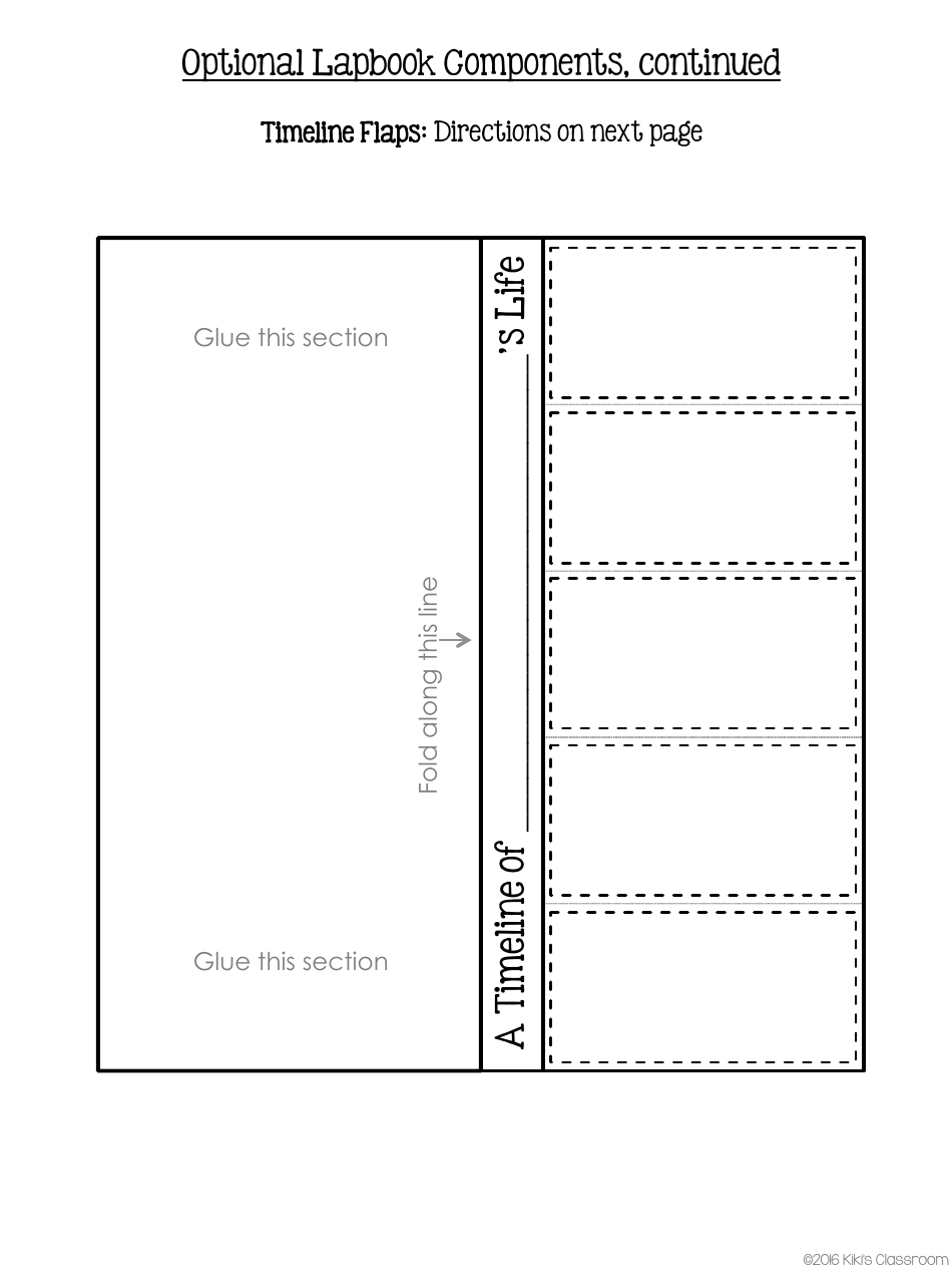 Biography Lapbook Template, Page 11