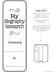 Biography Lapbook Template, Page 5