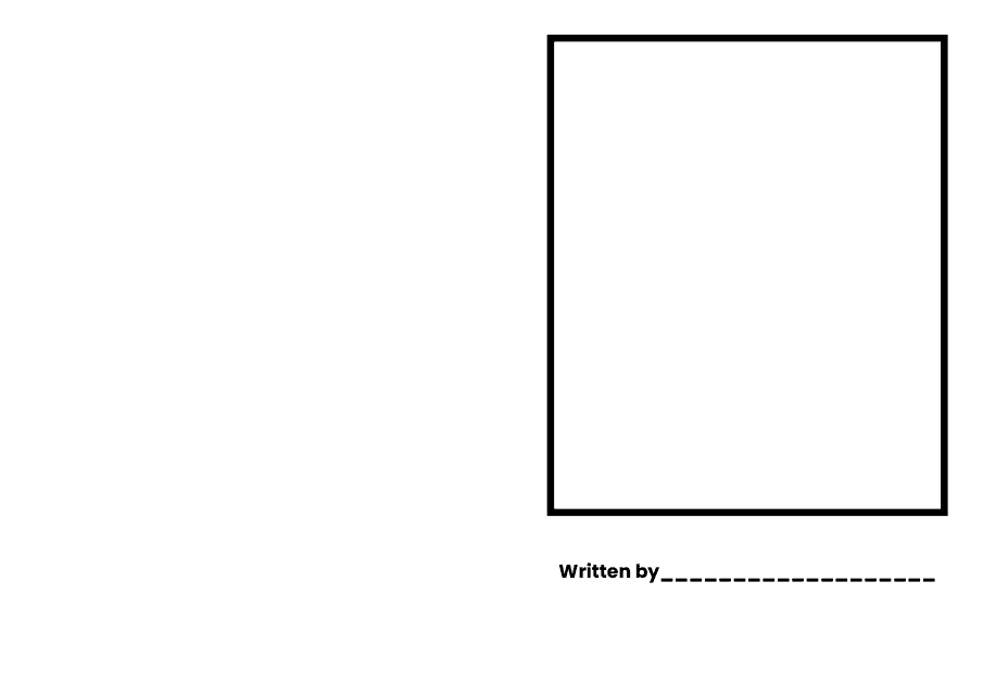 Blank Picture Book Template Sample Cover Image