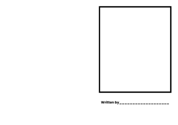 Blank Picture Book Template