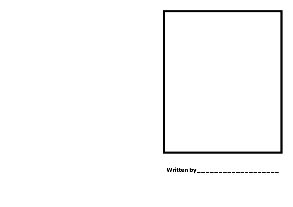 Blank Picture Book Template Sample Cover Image