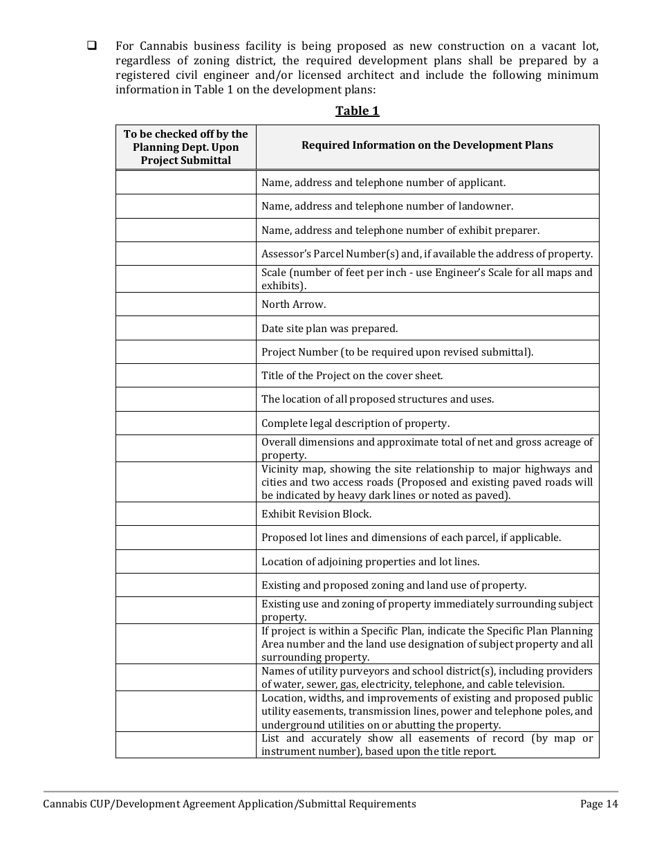 Cannabis Conditional Use Permit (Cup)  Development Agreement (DA) Application - City of Wildomar, California, Page 14