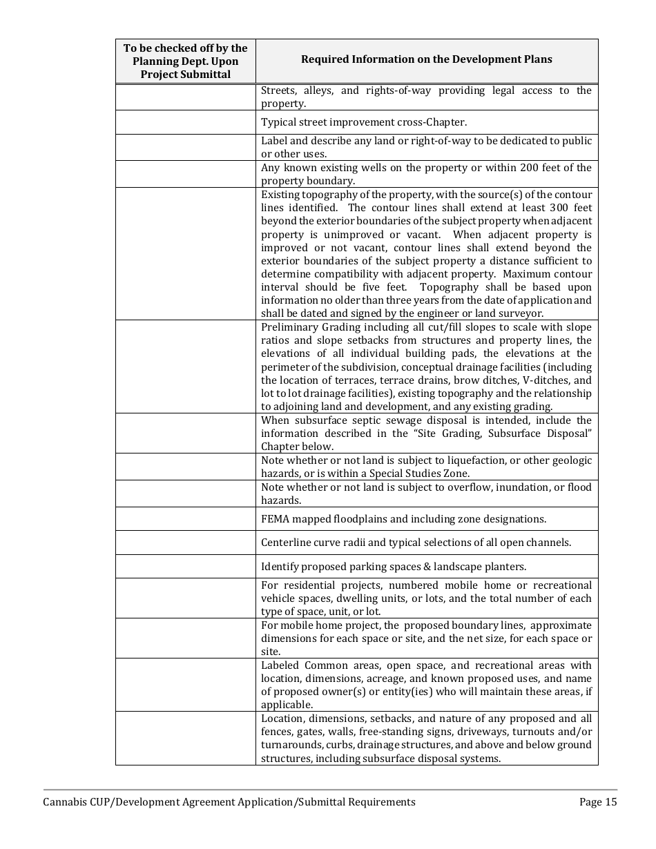 Cannabis Conditional Use Permit (Cup)  Development Agreement (DA) Application - City of Wildomar, California, Page 15