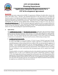 Cannabis Conditional Use Permit (Cup) &amp; Development Agreement (DA) Application - City of Wildomar, California, Page 6