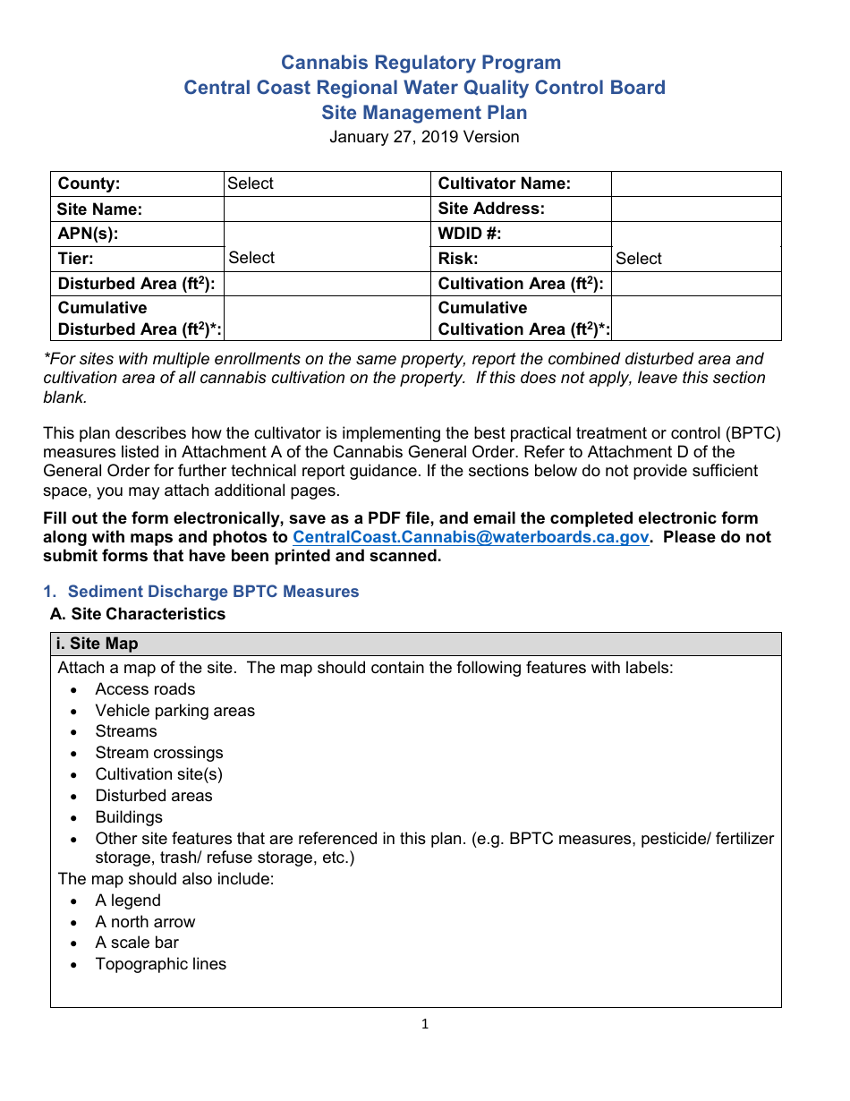 California Central Coast Regional Water Quality Control Board Site