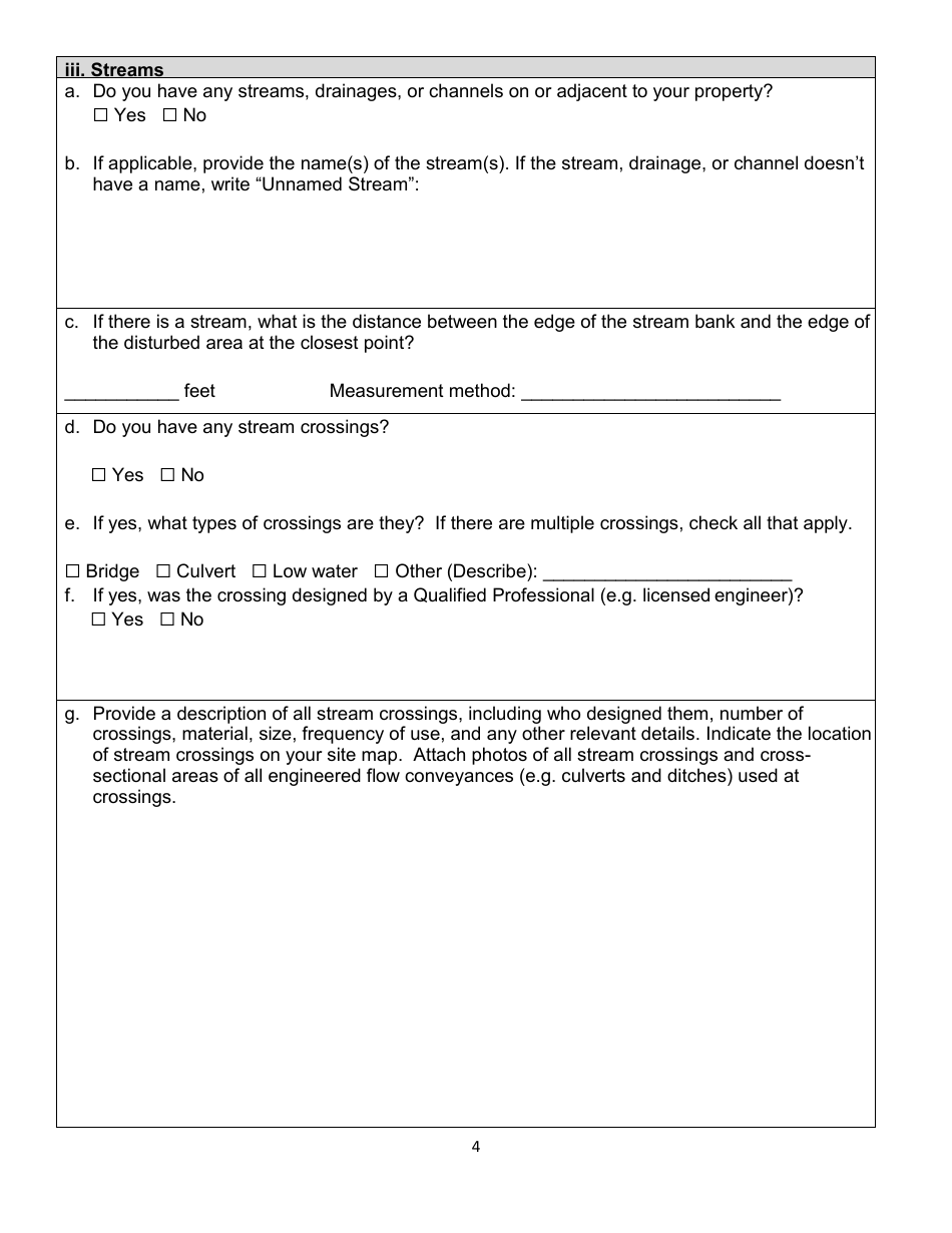 Central Coast Regional Water Quality Control Board Site Management Plan - Cannabis Regulatory Program - California, Page 4