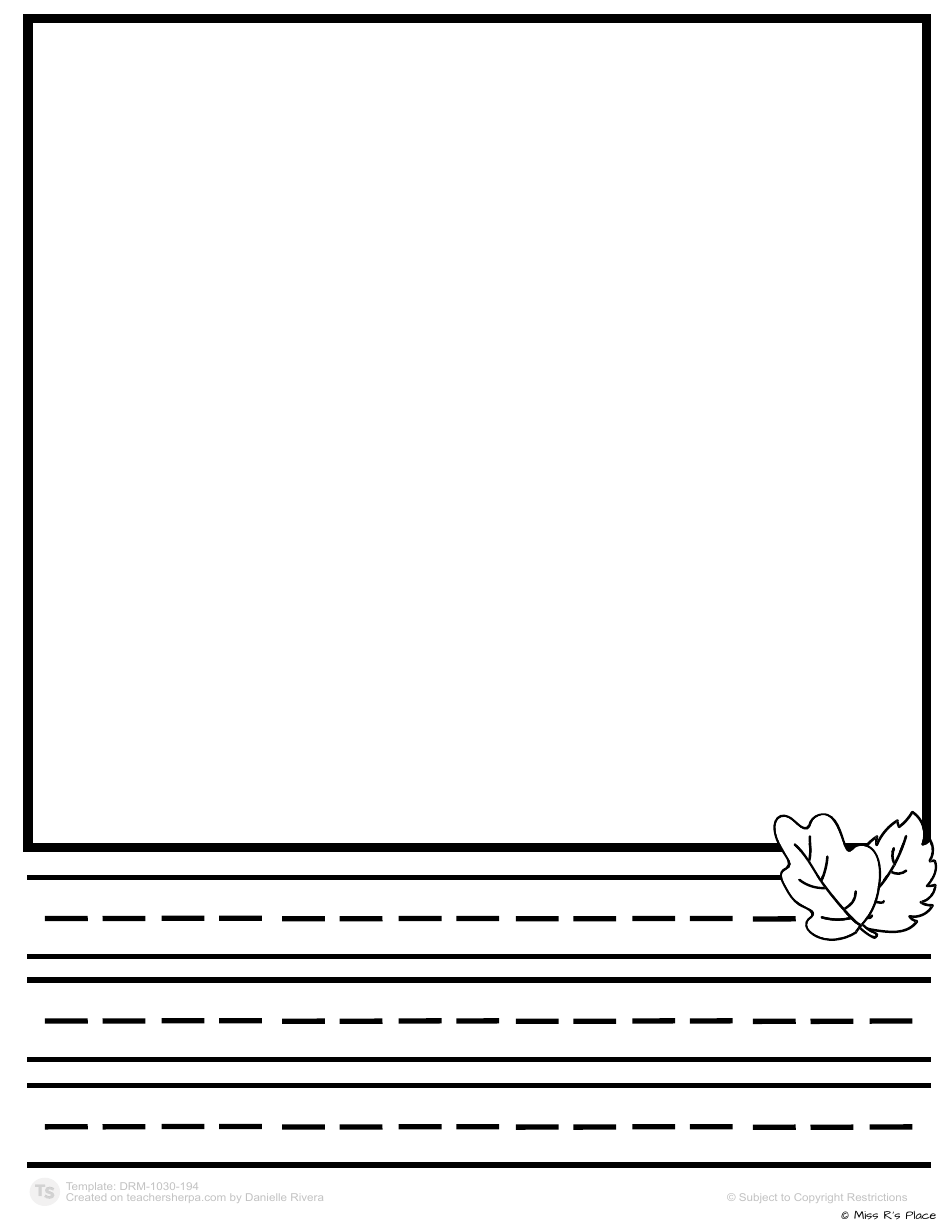 Fall Roll-A-story Template, Page 4