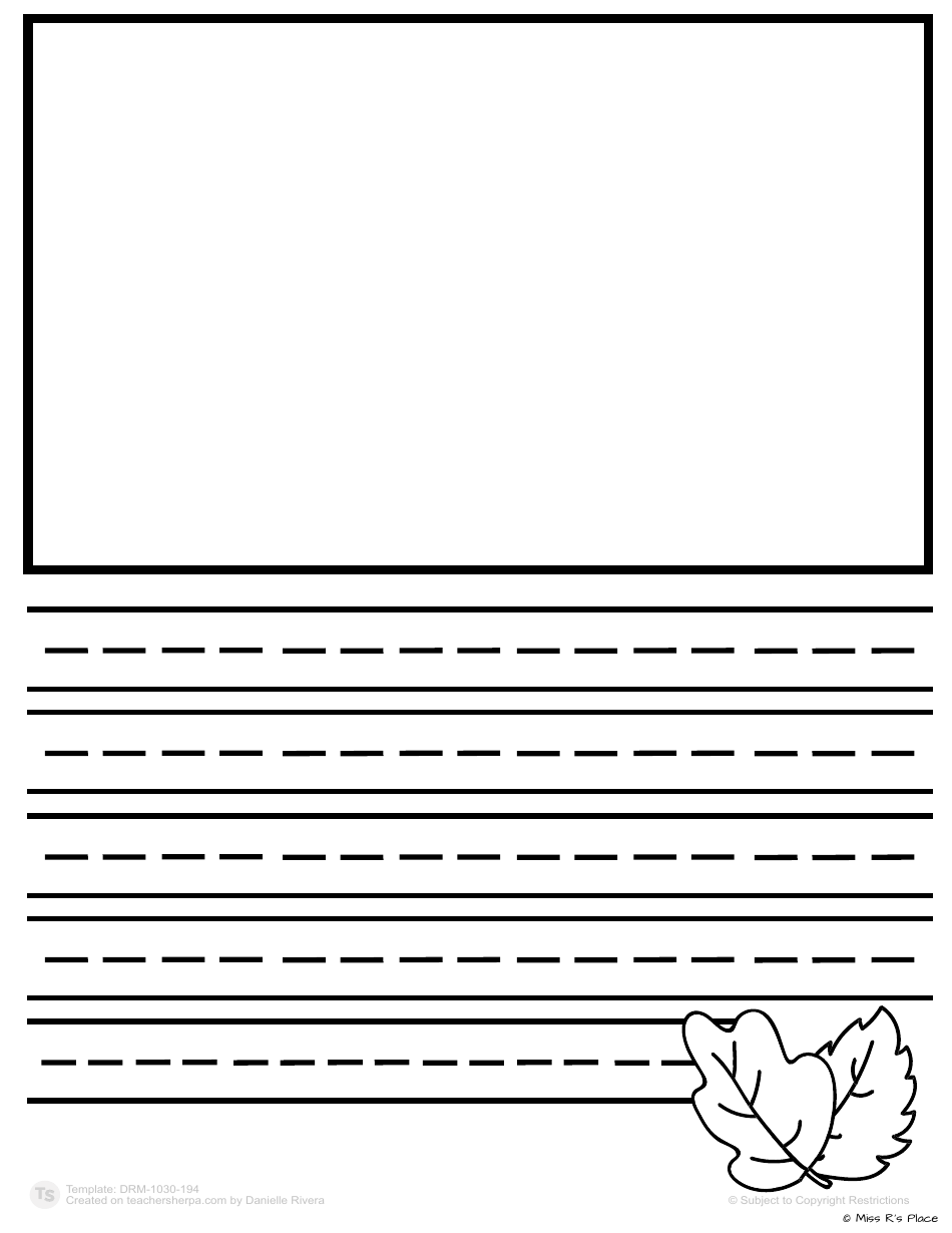 Fall Roll-A-story Template, Page 5