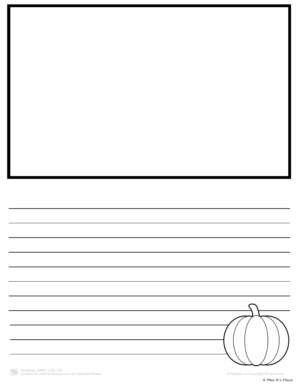 Fall Roll-A-story Template, Page 6