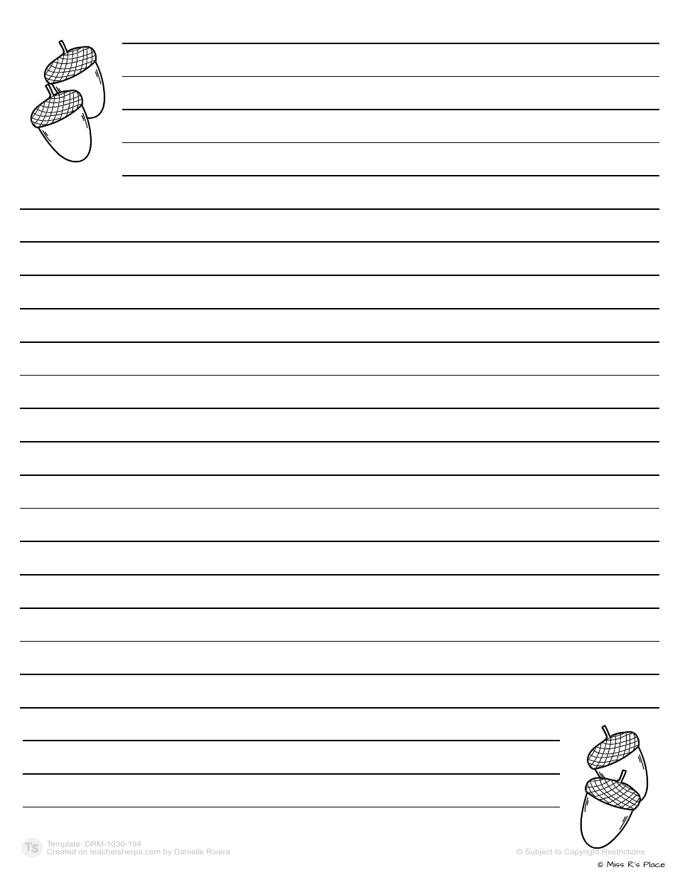 Fall Roll-A-story Template, Page 7