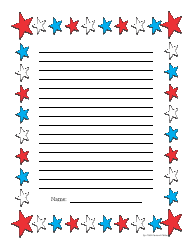 Memorial Day Writing Paper Template, Page 3