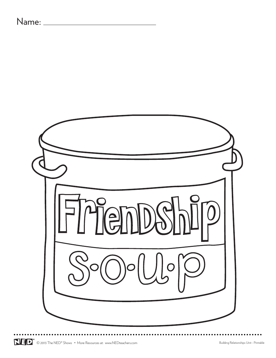 Friendship Soup Templates, Page 3