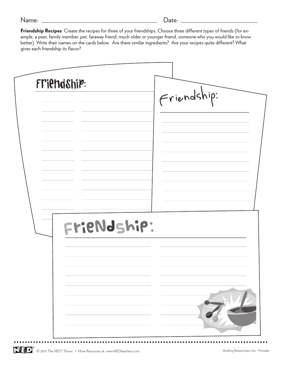 Friendship Soup Templates, Page 6