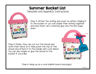 Summer Bucket List Templates, Page 3