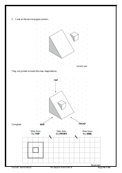 8th Grade Math Worksheet - 3d Shapes, Page 10