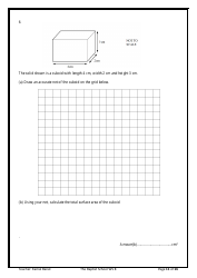 8th Grade Math Worksheet - 3d Shapes, Page 11