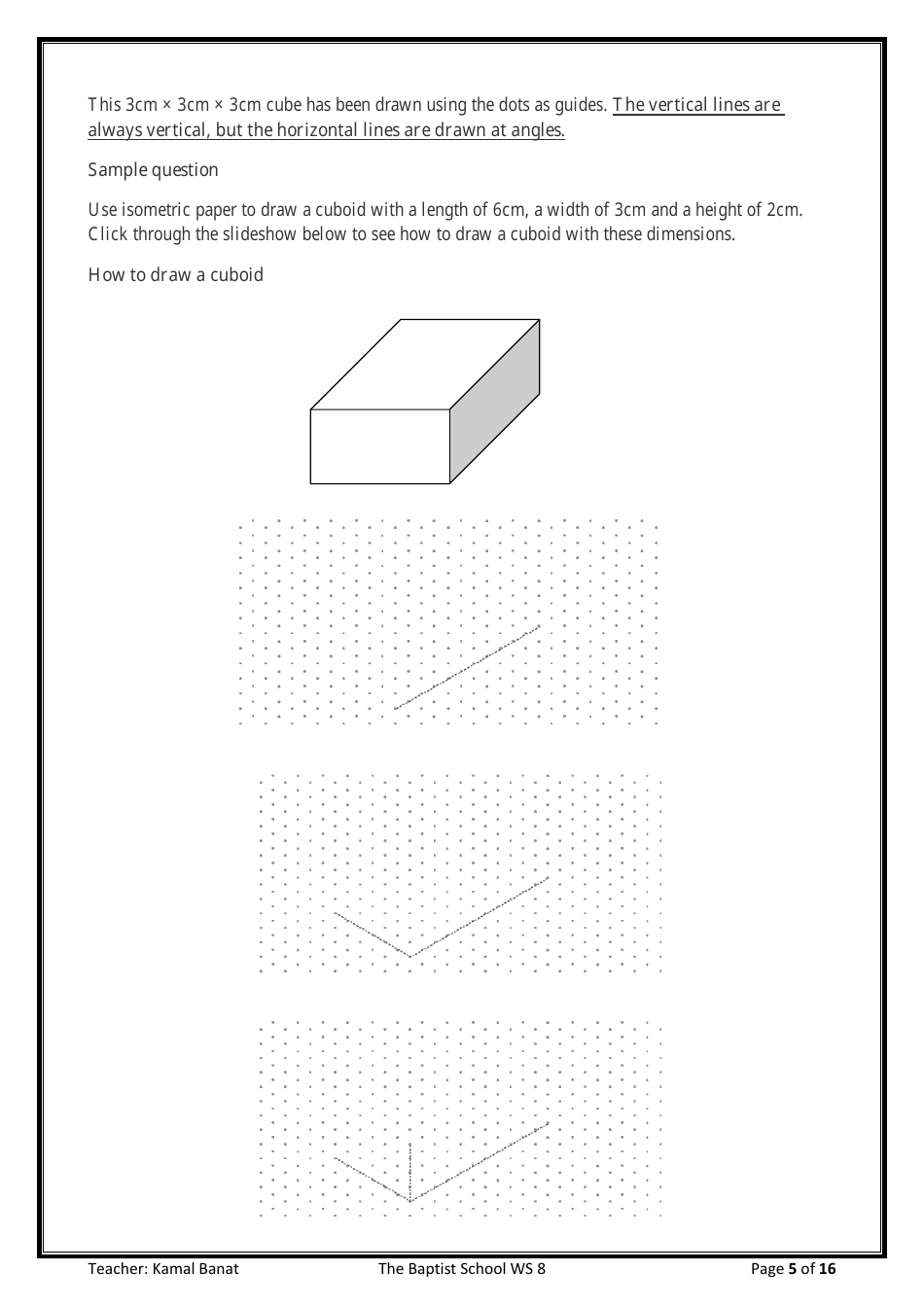 8th Grade Math Worksheet - 3d Shapes, Page 5