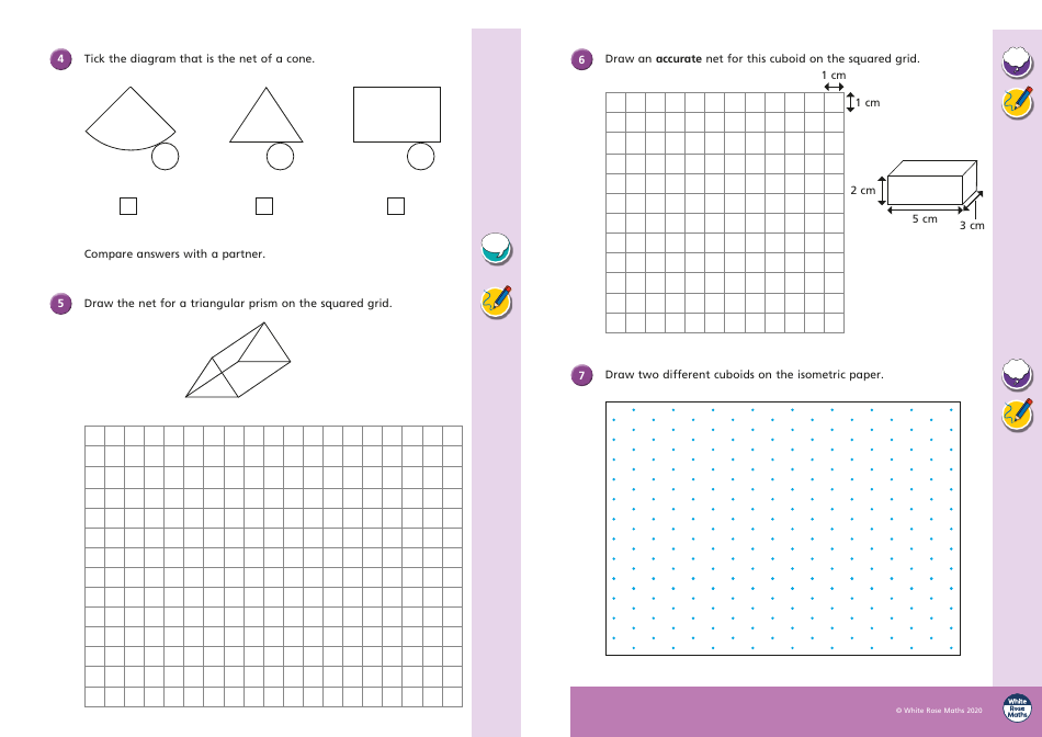 3d Shapes Worksheet, Page 2
