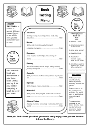 Book Menu Template, Page 2